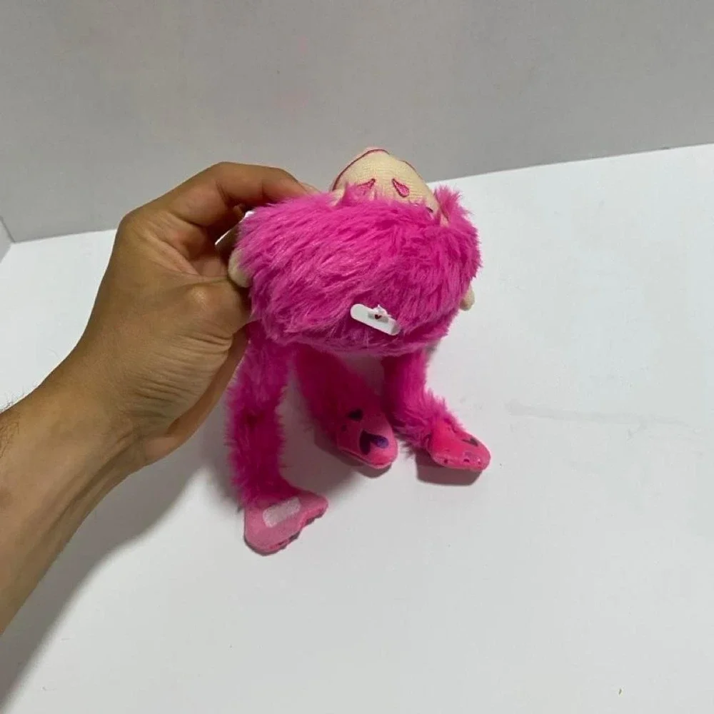 Pink Plush hanging monkey 12